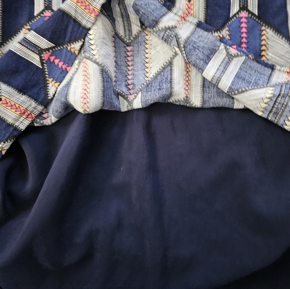 Pixley From Stitch Fix Chevron Patterned Sleeveless Dress Size M - Picture 9 of 9